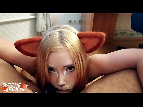 ❤️ Kitsune هن جي وات ۾ ڊڪ ۽ ڪم نگل